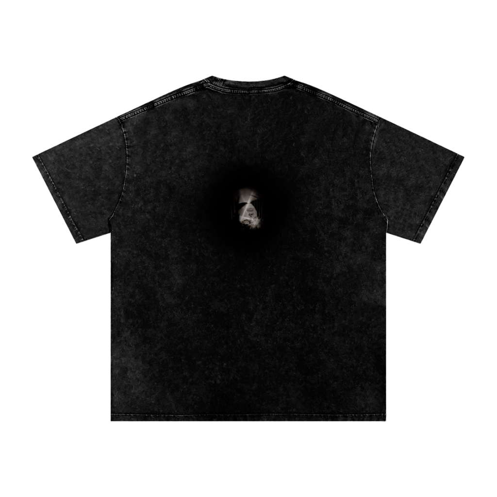 “a little longer” Shadow Black Tee