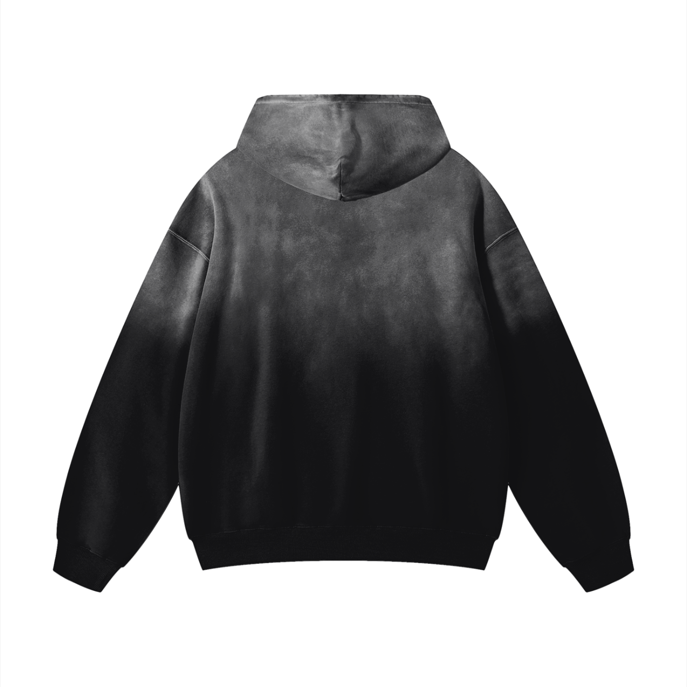 “a little longer” Smoky Black Hoodie