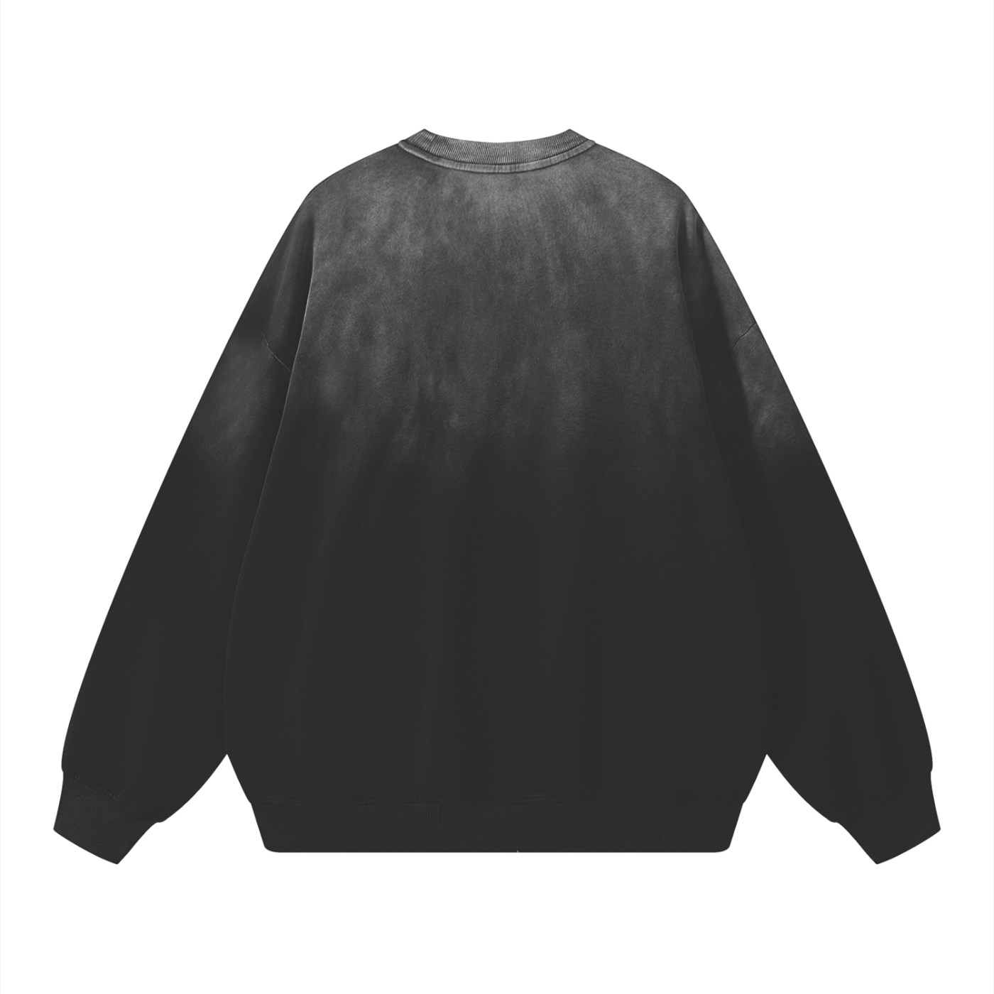 “a little longer” Black Smoky Sweatshirt