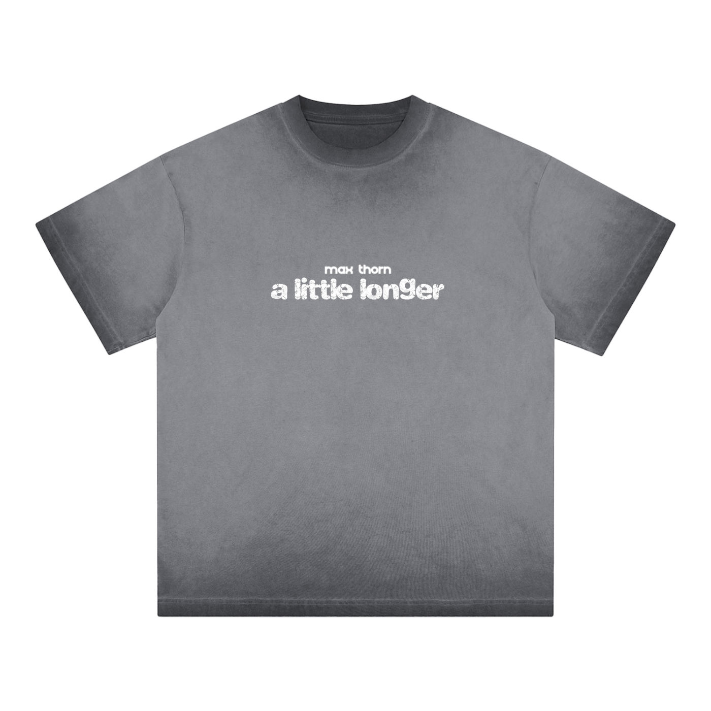 “a little longer” Inverted Grey Tee